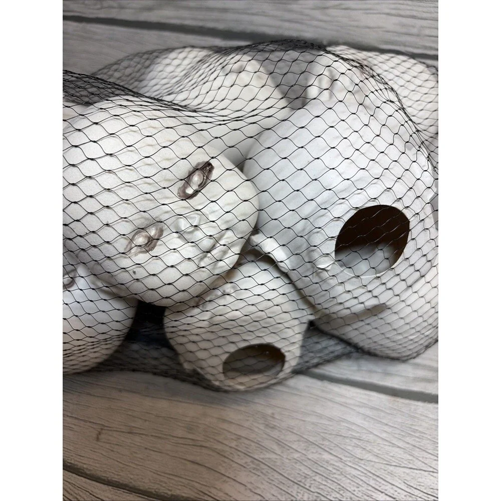 Halloween Doll Heads in Mesh Bag - Creepy Baby Heads for Halloween